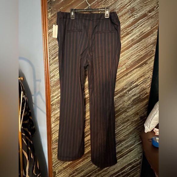 By Anthropologie low rise flare striped pants NWT - Picture 11 of 11